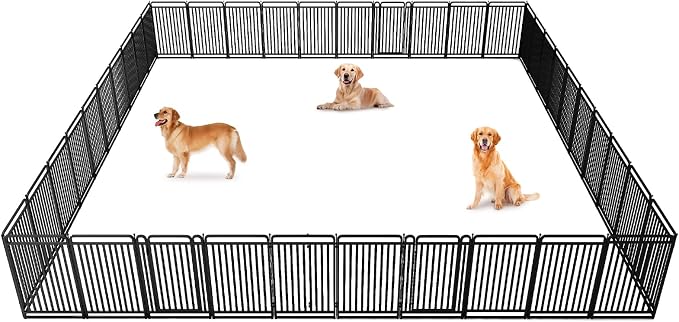 New Thickened Version Dog Playpen, 43 Inch Dog Fences by XDPET