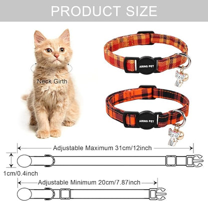 ARING PET 2 Pack Fall Cat Collars-Cute Breakaway Cat Collar - Image 5