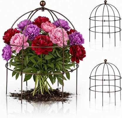 BreezeHug 3 Pack 24 H Peony Cage Climbing Plant Trellis Bird Cage Plant Support by Unknown