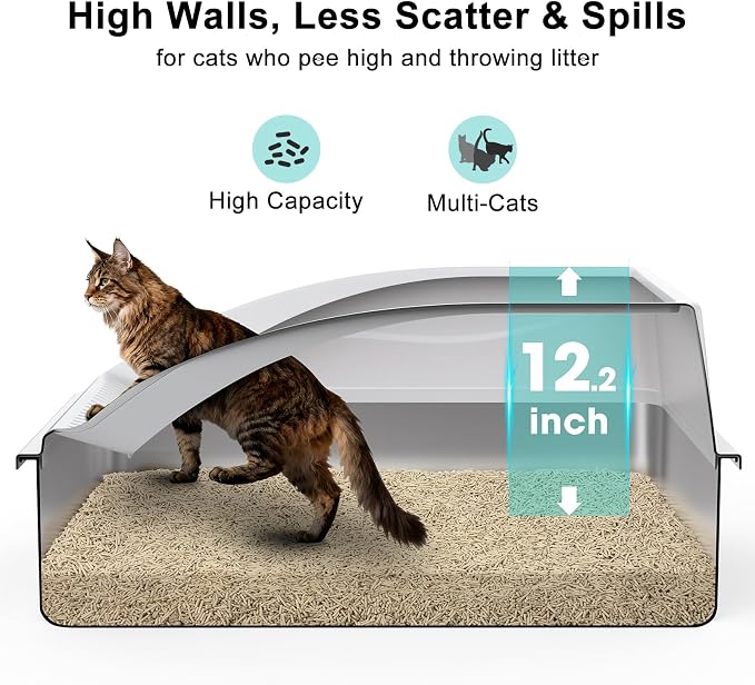 Stainless Steel Litter Box Extra Large - Image 5