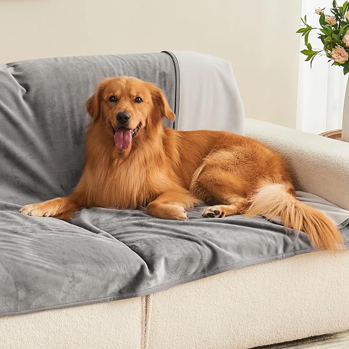 Waterproof Blanket 60"x80" for Adults, Reversible Waterproof Bed Cover for Dogs - Image 4