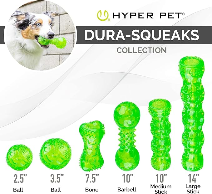 Hyper Pet DuraSqueak Dog Ball Toy, Interactive, Dog Balls - Image 7