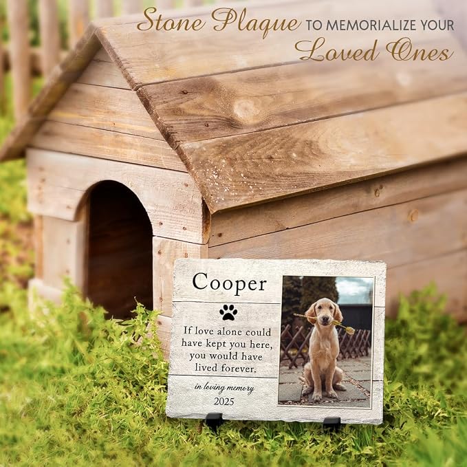 Personalized Memorial Headstone Marker: Honor Your Cat or Dog, Simple Lasting - Image 7