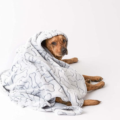 Bone Dry Embossed Bone Print Pet Blanket - Image 4