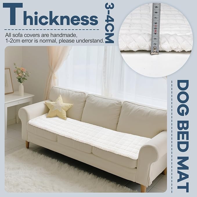 Washable Dog Couch Cover Protector, Non Slip Dog Bed Mat Machine Washable Large - Image 2