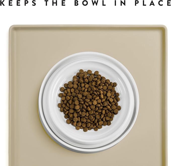 CatGuru Cat Food Mat, Small & Large Pet Feedingd Mat, 100% Waterproof Cat Mats - Image 5