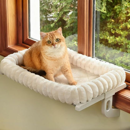 Cloud-Cuddle Cat Window Perch by Zoratoo