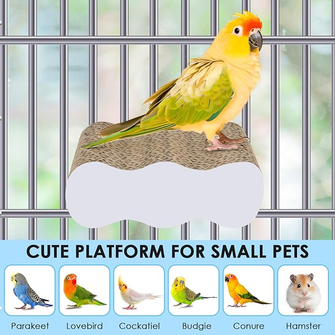 KATUMO Bird Perch Conure Cage Stand Parakeet Shredder Foraging Toys Cockatiel - Image 4