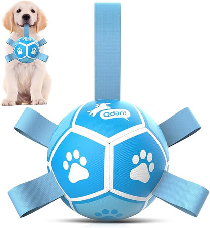 QDAN Dog Toy Balls, Dog Soccer Ball by QDAN