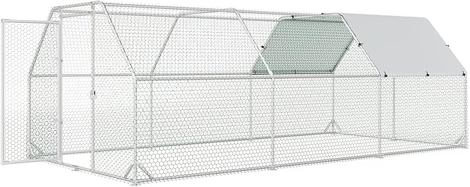 Large Metal Chicken Coop, Walk-in Chicken Run - Image 3