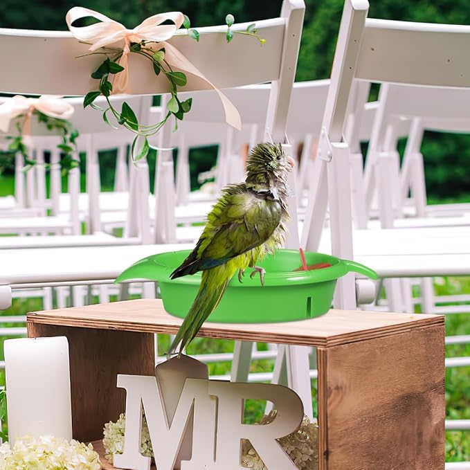 TEHAUX Parrot Bathing Toy Large Capacity Bird Bath Tub - Image 8