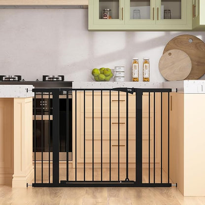keny 29.7"-46" Baby Gate for Stairs, Auto Close Dog Gates for Doorways by keny