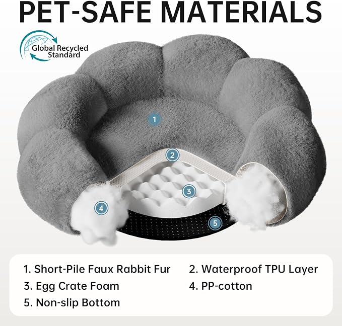 OhGeni 36 inches Calming Donut Orthopedic Dog & Cat Bed - Image 6