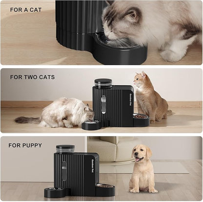 Gardner Pet Automatic Gravity Cat Food Feeder and Water Dispenser Stainless - Image 7