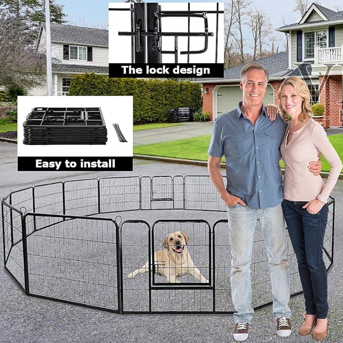 BestPet | Dog Playpen | 32 Inch, 16 Panels | Heavy Duty Metal Pet Exercise Pen - Image 5