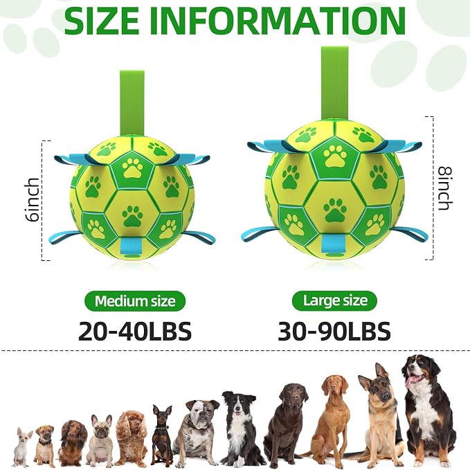 QDAN Dog Toys Soccer Ball - Image 5