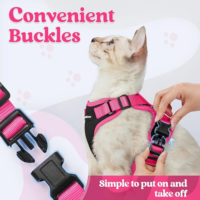 rabbitgoo Cat Harness and Leash Set, Escape Proof Soft Adjustable Vest Harnesses - Image 2