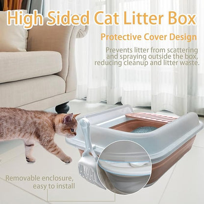 Low Entry Kitten Litter Box, Collapsible Cat Litter Box, Open Small Cat - Image 3