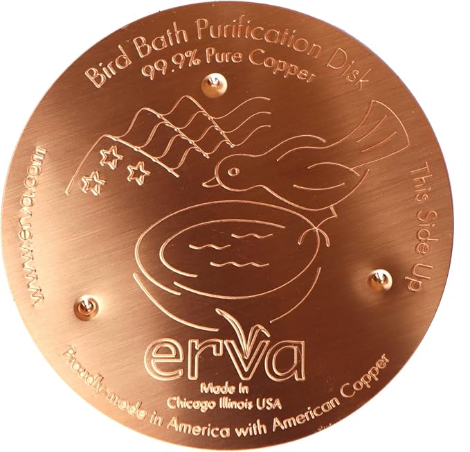 Erva Copper Bird Bath Purification Disk by Erva