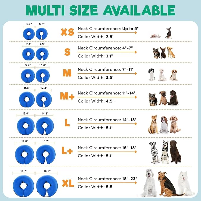 BENCMATE Inflatable Dog Cone Collar Alternative, Soft Dog Cone - Image 4