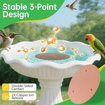 2 Pack Bird Bath Copper Discs, 99.9% Pure Copper Cleaner - Image 3