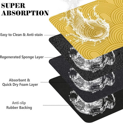 Dog Food Mats for Floors Absorbent, Pet Cat Food Mat - Image 3