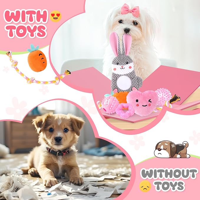 Zeaxuie Pink Puppy Toys for Teething - Image 7