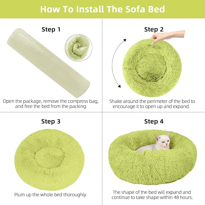 Nisrada Cat Beds for Indoor Cats, 20 Inch Dog Bed for Small Melium Large Dogs - Image 5