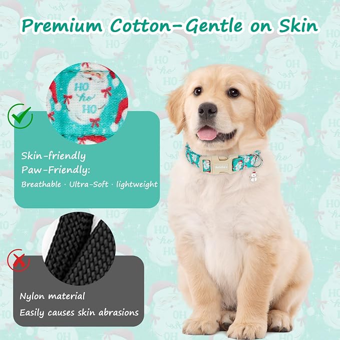 Christmas Dog Collar，Soft Cotton Dog Collars - Image 4