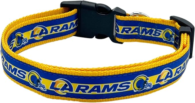 NFL PET Collar Los Angeles Rams Dog Collar, Medium Football Team Collar by PETSFIRST