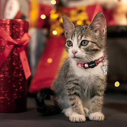 ARING PET 2 Pack Christmas Cat Collars-Cute Cat Collar Breakaway - Image 3
