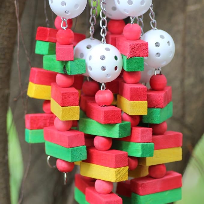 Bird Chewing Toy Large Medium Parrot Cage Bite Toys African Grey Macaws - Image 5