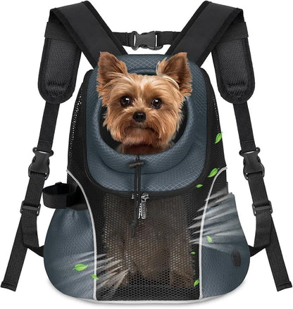 WOYYHO Pet Dog Carrier Backpack Small Dog Front Backpack Ventilated Mesh Dog by WOYYHO
