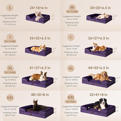 EHEYCIGA Orthopedic Dog Beds for Extra Large Dogs, Waterproof Memory Foam XXL - Image 3