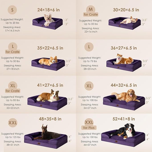EHEYCIGA Orthopedic Dog Beds for Large Dogs, Waterproof Memory Foam Large Dog - Image 2