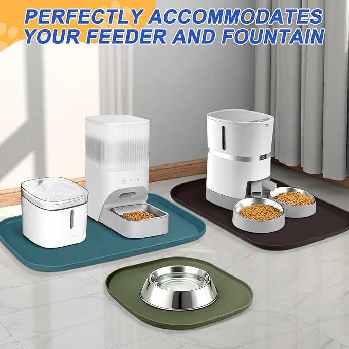 Silicone Pet Feeding Mat with Raised Edge - Image 7