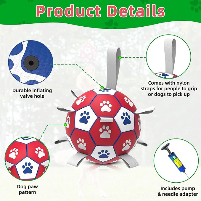 Diman Premium Large Dog Toys Dog Soccer Ball - Image 6