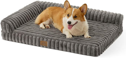 Cute Dog Bed, Faux Rabbit Fur Orthopedic Foam Dog Bed by COZYKISS