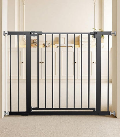 29.5-40.5" Baby Gate for Stairs, Dog Gate for Doorways, Walk Thru Auto Close by PLZOIT-Baby
