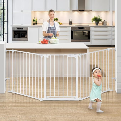 COMOMY 80" Extra Wide Baby Gate, Dog Gate by COMOMY