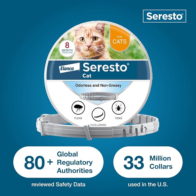 Seresto Cat Vet-Recommended Flea & Tick Treatment & Prevention Collar - Image 6