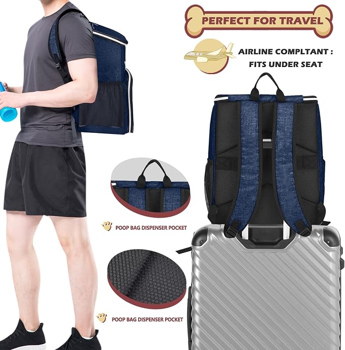 BAGLHER丨Dog Travel Bag Backpack, Airline Approved Pet Supplies Backpack - Image 5