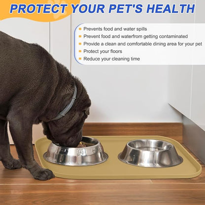 Silicone Pet Feeding Mat with Raised Edge - Image 5