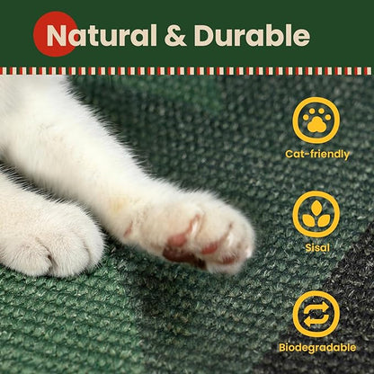 Cat Scratcher Mat, Sisal Cat Scratch Pad, Horizontal Floor Cat Scratching Pads - Image 7