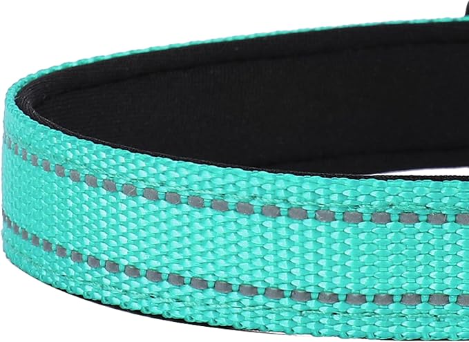 Reflective Dog Collar, Adjustable Soft Neoprene Padded Nylon Pet Collars - Image 5