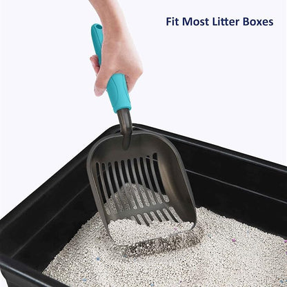 WePet Cat Litter Scoop, Non-Stick Plated Aluminum Alloy Sifter, Kitty Durable - Image 7