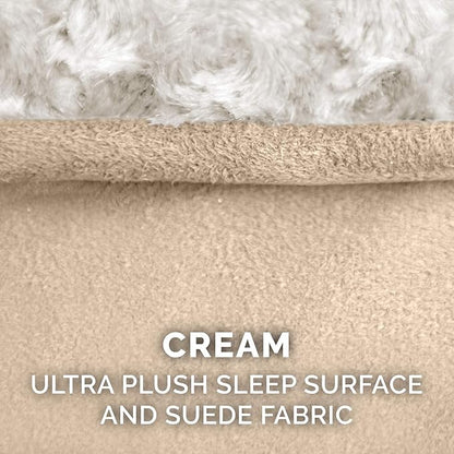 Furhaven Replacement Dog Bed Cover Ultra Plush Faux Fur & Suede Contour Luxe - Image 4