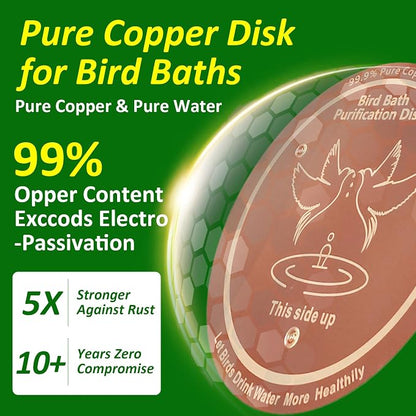 Bird Bath Copper Disk, 0.6mm Thick 99.99% Pure Copper Purification Disk - Image 3