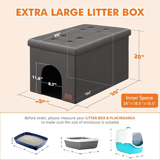 Cat Litter Box Enclosure Furniture - Image 2