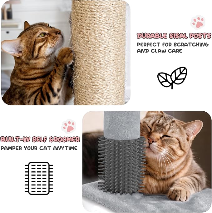 MoNiBloom 77 Inch Cat Tree Tower - Image 6